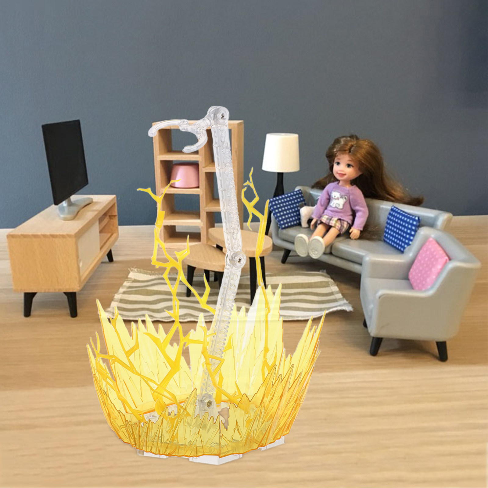 Action Figure Stand - Adjustable Clear Acrylic Action Figure Display