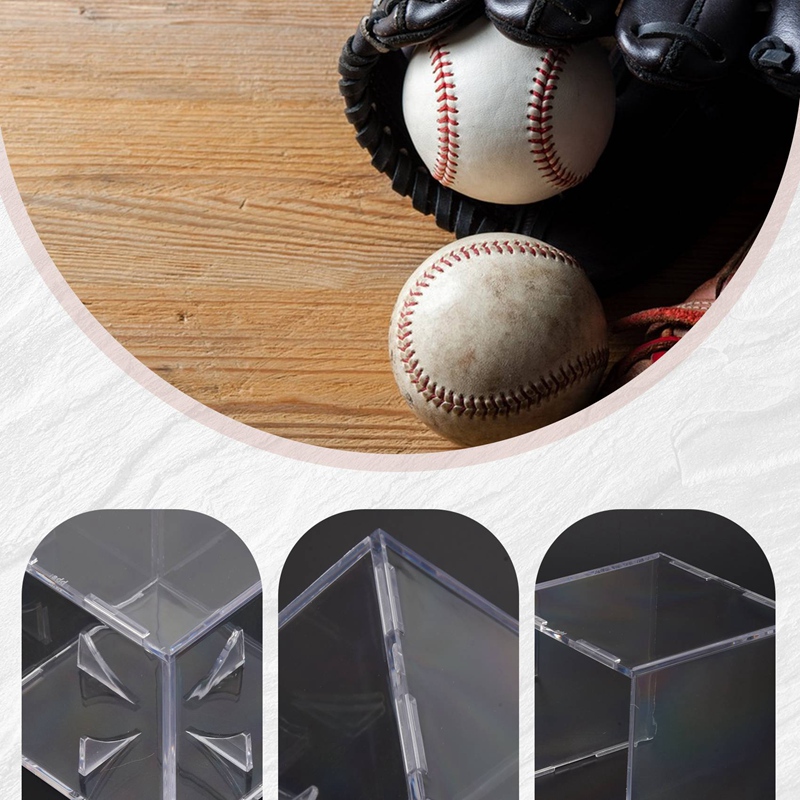 4Pcs Baseball Display Case,UV  - огляд і ціна Display Case Acrylic