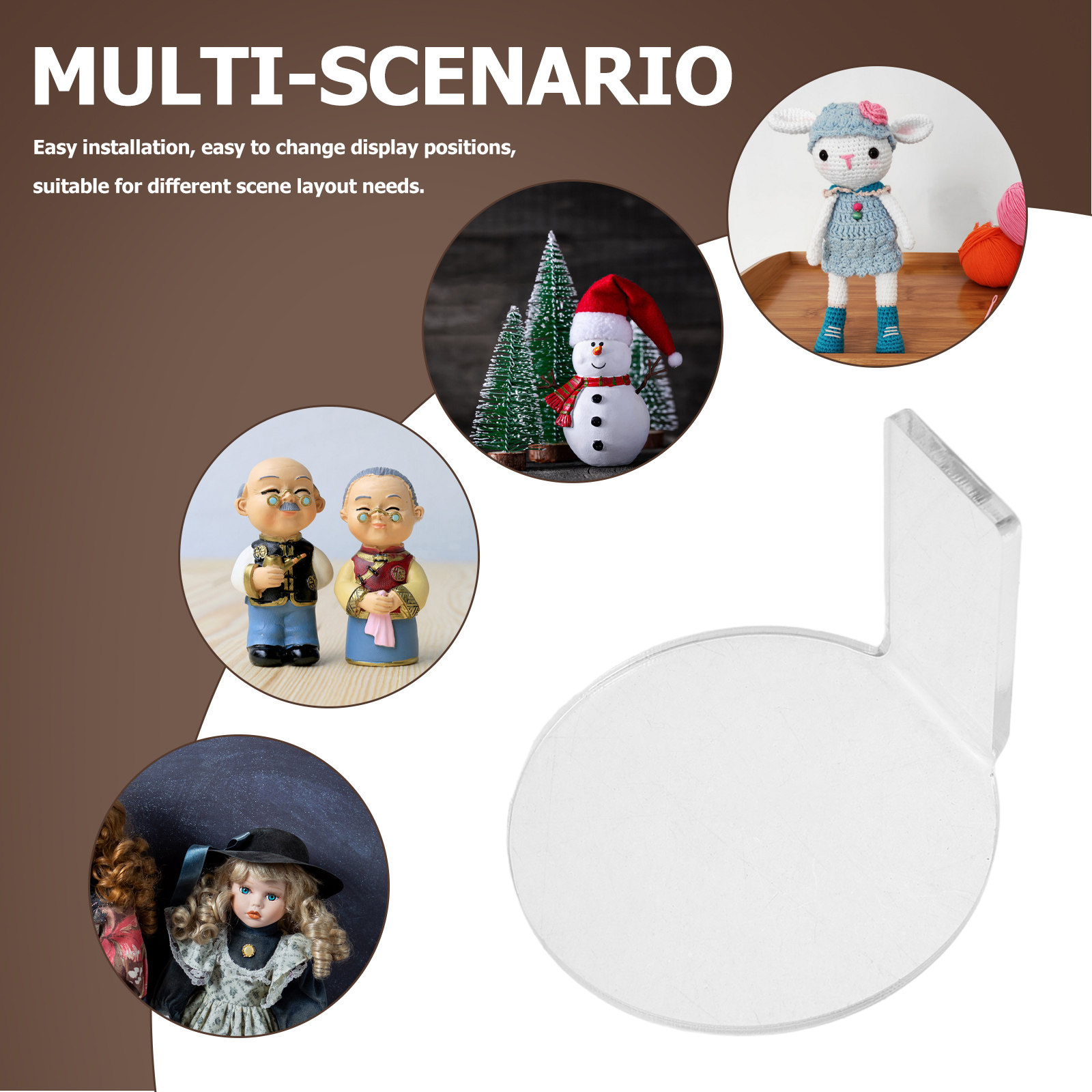 8Pcs Transparent Acrylic Figur - огляд і ціна Action Figure Stand