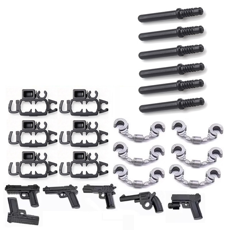 6PCS/SET US City Police Handcu - огляд і ціна Lego Set Creator